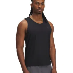 Under Armour Black Launch Elite Slim Fit Singlet-picture-2