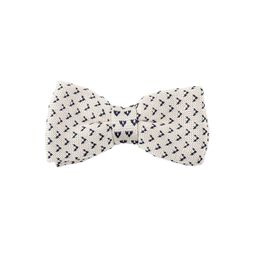 Tossido Off-White Woven Design Bow Tie-image-4