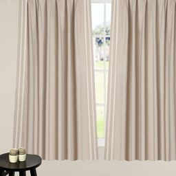 Deco Window Beige Pleated Single Window Curtain-image-12