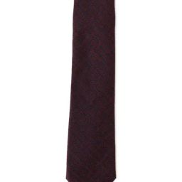 Louis Philippe Purple Embroidered Tie-image-76