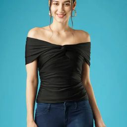 Globus Black Regular Fit Top-image-30