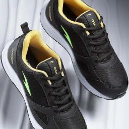 Asian Kids Black Running Shoes-image-90
