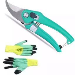 JetFire Pruning Bypass Secateurs Flower Cutter Branch Trimmer Carbon Steel Blade with Lock Set of 1-image-46