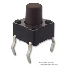MULTICOMP PRO Tactile Switches SWITCH, SPST, 0.05A, 12VDC, THT, MCDTS6-3N (Pack of 10)-7