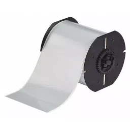 BRADY Printer Label Roll Metallized Polyester Silver 4 inch x 130 ft, 45LT13-17