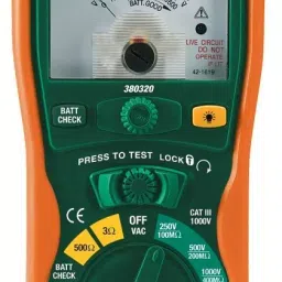 Extech 380320 Analog Insulation Tester Range 0 to 400 M Ohms-31