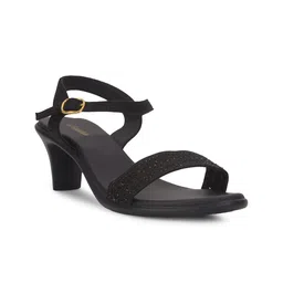 Bata Embellished Block Heels-42