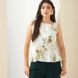 Latin Quarters White Printed Top-picture-38