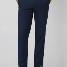 Van Heusen Navy Slim Fit Trousers-image-19