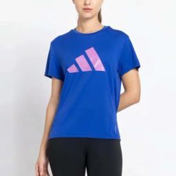 adidas Blue Plain Sports T-Shirt-16
