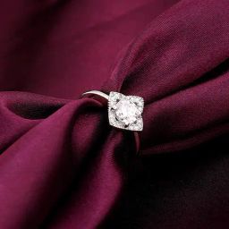 GIVA 925 Sterling Silver Classic Aura Ring Adjustable For Women-image-13