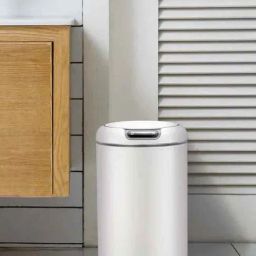 OBSESSIONS White Stainless Steel Sensor Dustbin for Home & Kitchen (12 L)-11