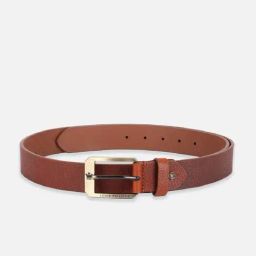 Louis Philippe Brown Leather Waist Belt for Men-picture-43