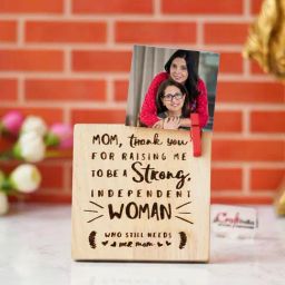 eCraftIndia Brown Wood Mom, Thank You For Raising Me Tabletop Showpiece-image-37