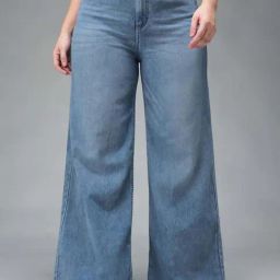 Miss Chase A+ Blue Plain High-Rise Jeans-image-52
