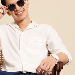 Mast & Harbour Textured Nomad Relaxed Shirt-image-79