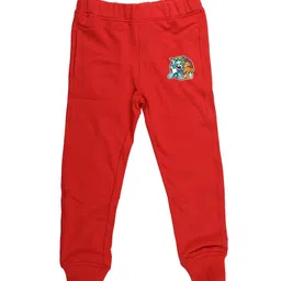 Tom & Jerry Boys Red Solid Joggers-image-21