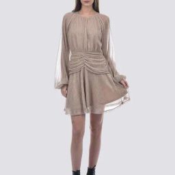 Only White Swan Fit & Flare Textured Dress-image-20