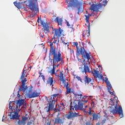 Fame Forever by Lifestyle Kids Multicolor Floral Print Dress-image-53