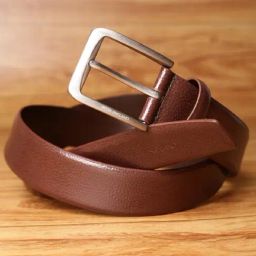 Peter England Brown Leather Waist Belt for Men-image-32