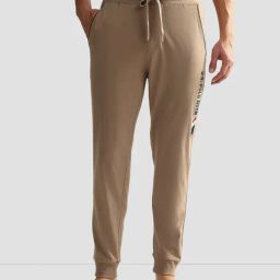 U.S. Polo Assn. Brown Regular Fit Logo Print Lounge Pants-image-58