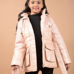 Crimsoune Club Girls Peach Jacket-image-99