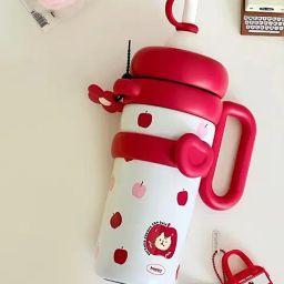 Little Surprise Box Red Stainless Steel Bubble Water Tumbler Bottle (1000 ml)-image-77