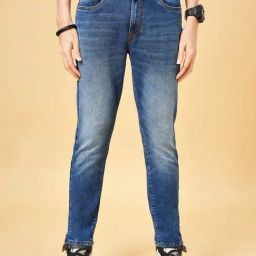 SF Jeans by Pantaloons Medium Blue Cotton Slim Fit Jeans-image-89