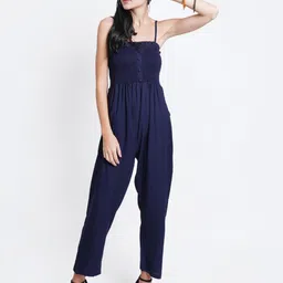 Purple State Women Smocked Basic Jumpsuit-image-51
