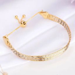 Golden Symphony Dual-Plated 925 Sterling Silver Bracelet-image-33