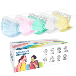 QUARANT Pack Of 50 3-Ply Kids Anti Pollution Disposable Face Mask-45