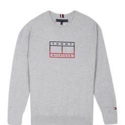 Tommy Hilfiger Kids Grey Embroidery Sweater-picture-45