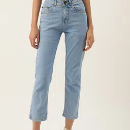 PARIS HAMILTON Boyfriend Fit High-Rise Stretchable Jeans-55