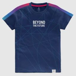 Codez Kids Navy Printed T-Shirt-picture-4