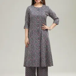 Cotton Culture Navy Blue Printed Kurta-picture-41
