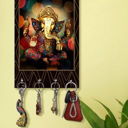 999Store Copper-Toned & Red Decorative Ganesha Key Holder-image-12