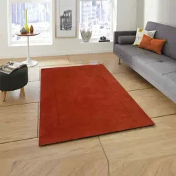 Presto Orange Wool Hand Tufted Carpet-picture-43