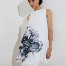 Wardrobe by Westside Off-White Floral Patterned A-Line Dress-image-79