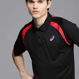 ASICS Men Polo Collar Raglan Sleeves T-shirt-image-64