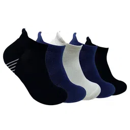 Mint & Oak Men Pack of 5 Solid Ankle-Length Socks-image-33
