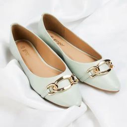 Ginger by Lifestyle Women's Green Flat Ballets-image-17
