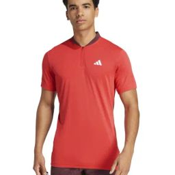 Adidas Red Slim Fit Colour Block Sports T-Shirt-20