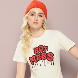 Kook N Keech Typography Printed Pure Cotton Slim Fit T-shirt-picture-2
