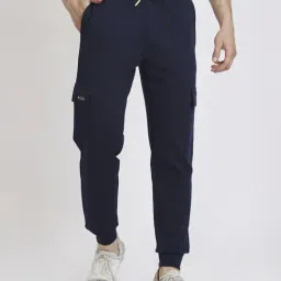 Spykar Navy Blue  Regular Fit Joggers-image-69