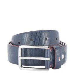Tommy Hilfiger Winston Plus Blue Leather Waist Belt for Men-image-23