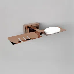 GLOXY Rose Gold Stainless Steel Soap Holder-picture-24