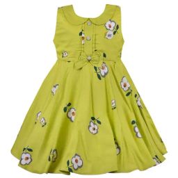 Wish Karo Kids Green Floral Frock-image-98