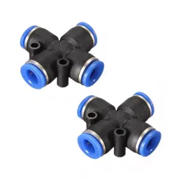 B K JAGAN & CO PNEUMATIC PU PUSH CROSS CONNECTOR (8X8) 2 Pcs 21P54U-image-47