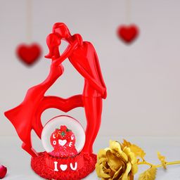 Archies Multicoloured Combo of Love Figurine & Rose-image-93