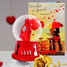 Archies Multicoloured Combo of Love Figurine, Rose & Greeting Card-image-92